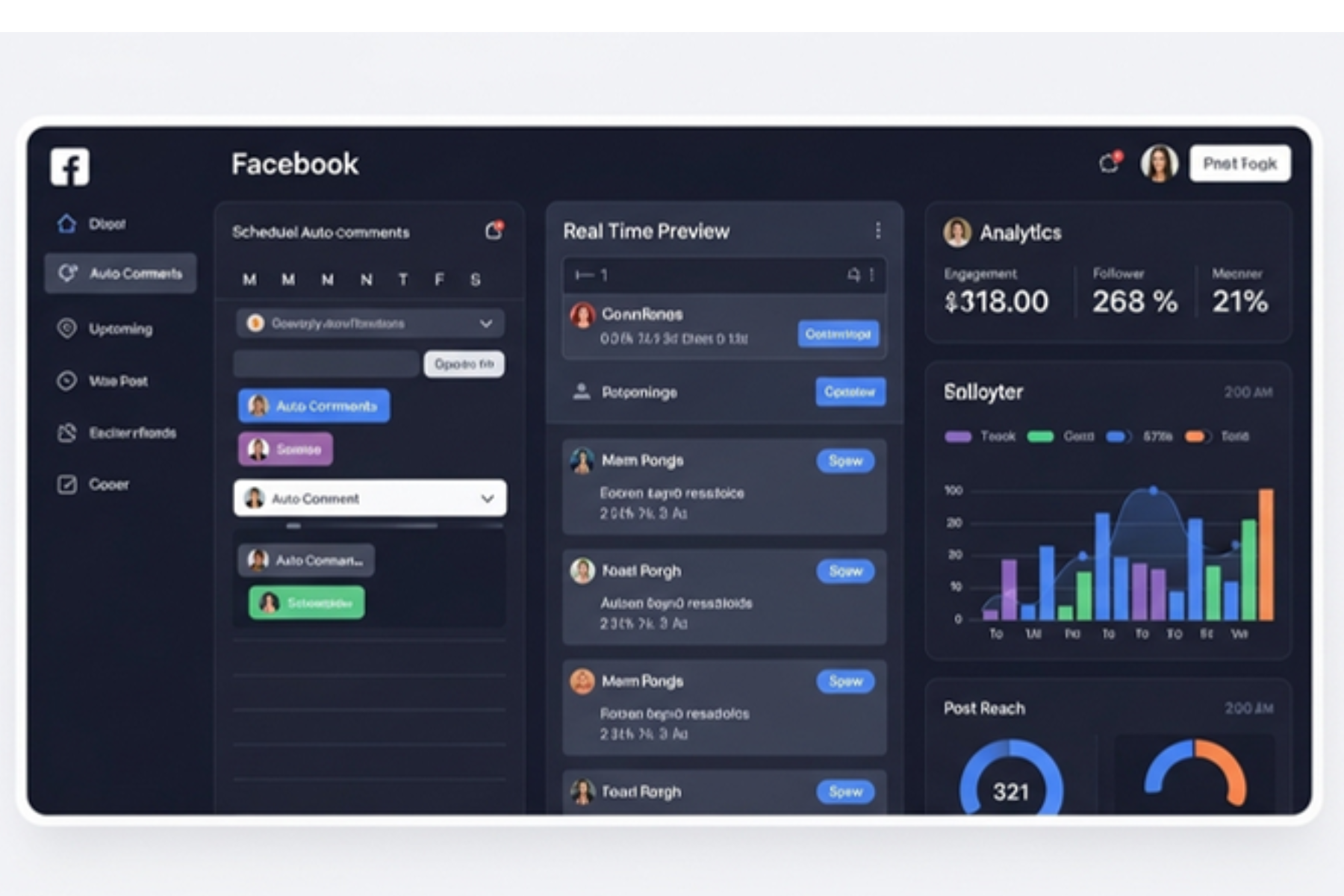 auto comment fanpage