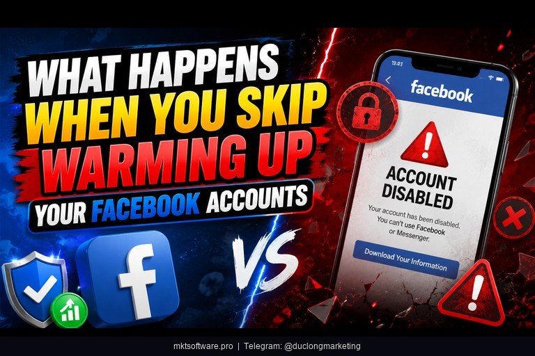 warm up facebook accounts — cold accounts getting flagged vs warmed accounts passing checkpoints