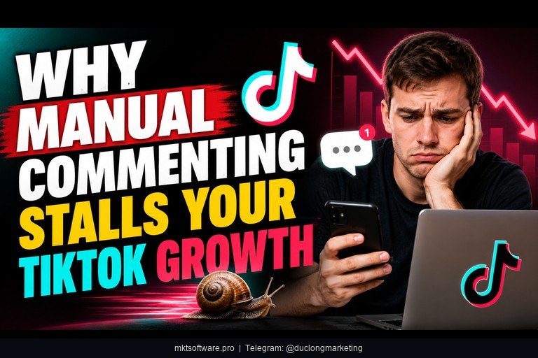 manual TikTok commenting versus automated batched auto comment