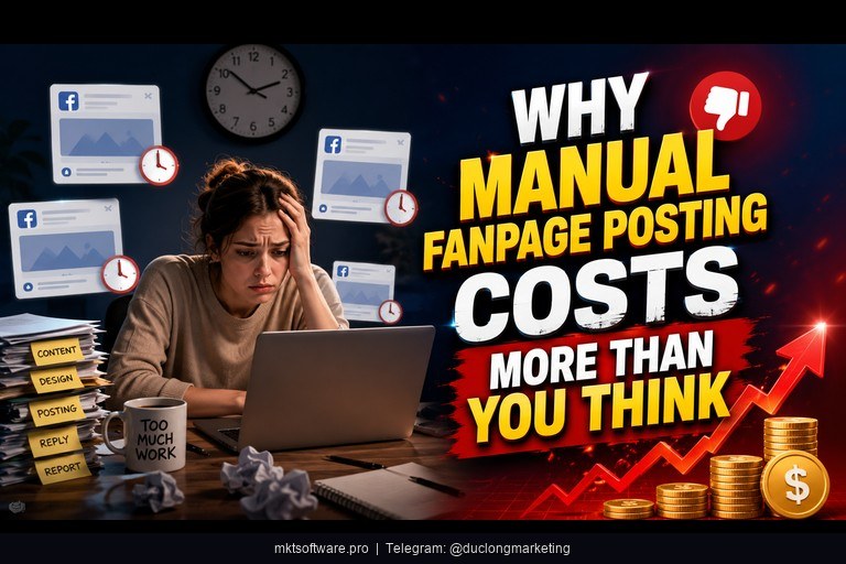 facebook page auto posting tool — manual posting vs automated posting time comparison